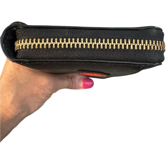 Kate spade meow cat tiger long wallet glitter sequins embroidered novelty - Picture 6 of 10